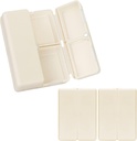 FYY Daily Pill Organizer,2 Adet 7 Karşılaştırma Portreatif Pill Case Travel Pill Organizer, [Folding Design] Pill Box for Purse Pocket to Hold Vitamins,Cod Liver Oil,Supplements and Drug-Whiter