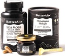 Daha İyi Alt Shilajit Wear 30 gm & Sea Moss Capsules Energy Duo| Pure Himalaya Shilajit Gold Grade for Men & Women with High Potency & Irish Sea Moss with Black Seed Oil Oil Oil Oil
