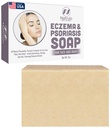Eczema Soap Bar Face and Body - All Natural Dermatitis, Psoriasis Tedavisi Kuru Itchy Flaky Skin Relief - Gentle Detoxing, Healing, Anti-Itch, Cleansing Skincare Remedy - Eczema Soap Bar