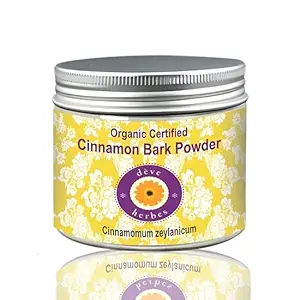 Deve Herbes Pure Cinnamon Bark Powder (Cinnamomum zeylanicum) Βιολογικό για προσωπική χρήση 200gm (7.05Oz)