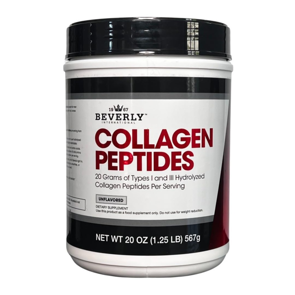 Beverly International Collagen. Protein Toz. Genç Görünümlü Cilt, Saç, Çiçekler, Bones ve Ortak Sağlık. Kullanımı kolay, Yüksek derecede Absorbable. 18 Protein Gramleri, Unflavored 20 oz.