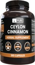 Saf Orijinal Malzemeler Ceylon Cinnamon (365 Capsules) Magnezyum Veya Rice