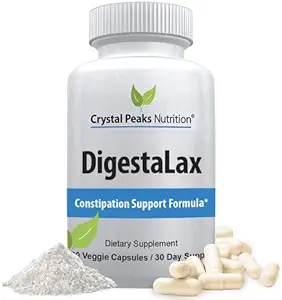 DigestaLax αύξηση διατροφής & δυσκοιλιότητας Υποστήριξη - Βοηθά στη βελτίωση της εύκολης πέψης & φυσικό απορρόφηση του παχέος εντέρου + αέριο, Bloating, και ανάγλυφη ανακούφιση, μίγμα ασβεστίου για την υγεία των ούλων, 60 κάψουλες λαχανικά