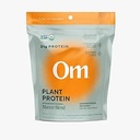 OM MUSHROOM SUPERFOOD Master Blend Plant-Based Protein Powder (Resealable Bag (16 Servings), Unflavored Protein)