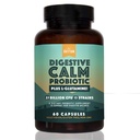 Doğal Rhythm Digestive Calm Probiyotik (Plus L-Glutamine) 25 Milyar CFU ve 13 Strains. - Daha İyi Digestion için Doğal Destek - Bloating & Constipation + Gas Relief & Leaky Gut - 60 Capsules.