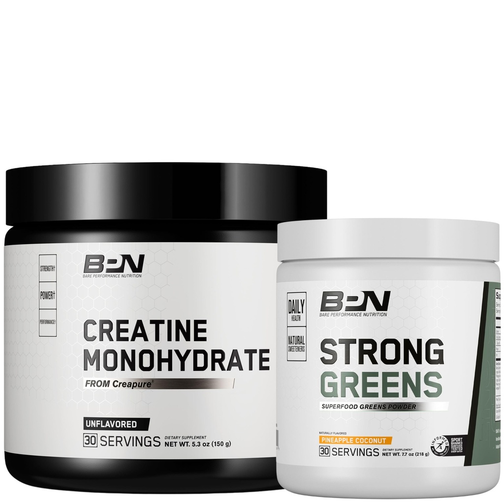 BARE PERFORMANCE NUTRITION BPNtine Monohidrat ve Güçlü Yeşiller Paket