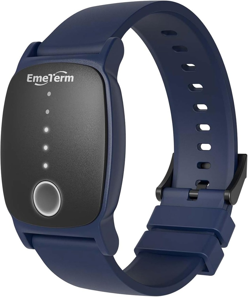 EmeTerm FDA-Cleared Anti-Nausea Bileband IP67 Sualtı Sabah Hareket Hastalığı Yardımı Band Isıtmalı Raf Tasarımı İlaçları Tarafsız Hava Kuvvetleri Blue