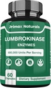 Lumbrokinase Supplement - Lumbrokinase 40 mg per Service (Max Activity - 800,000 birim) Lumbrokinase Enzymes takviyesi (Similar to Nattokinase) GMO, Soy Free, Gluten Free (60 Capsules)