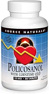 Πηγές Naturals Policosanol με συνένζυμο Q10 10 Mg δισκίο, 60 Count