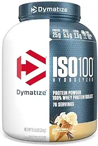 ISO 100 Whey Protein Tozunu 25g ile Tedavi Edilmiş 100% Whey Isolate, Vanilla 5 Pound, Paket değişebilir