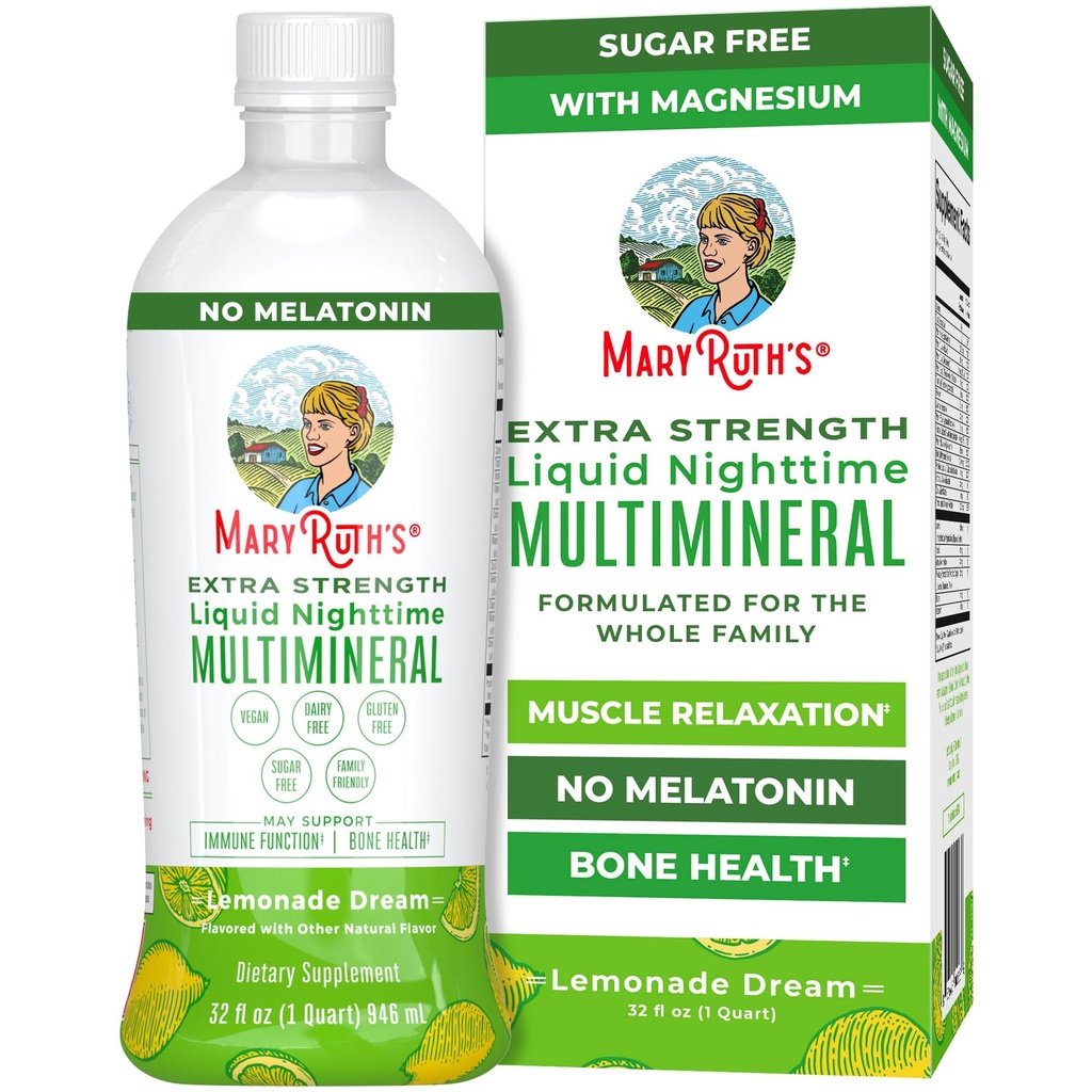 MaryRuth Organics Extra Strength Nighttime Liquid Multimineral 
