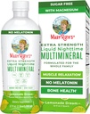 MaryRuth Organics Extra Strength Nighttime Liquid Multimineral | Sugar Free | Calm Magnezyum Citrate | NO Melatonin | Kalsiyum Magnezyum çinko | Kas Rahatlama | Lemonade Flavor | Vegan | 32 Hizmet