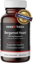 Bergamot Heart -1000mg Certified Citrus Bergamot - Extra Strength Polyphenols - Cardiologist Developed & Clinically Proven - Bergamot Supplement for High Cholesterol & Heart Health