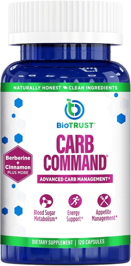 BioTrust Carb Komutanlığı - Carb Management Supplement, Metabolic Support for Ketosis, Supports Keto, Low Carb ve Paleo Lifestyle (60 Hizmet)