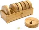 E-Pill Bamboo Weekly Pill Organizer, 7 Day Pill Box για δισκία, βιταμίνες ή συμπληρώματα