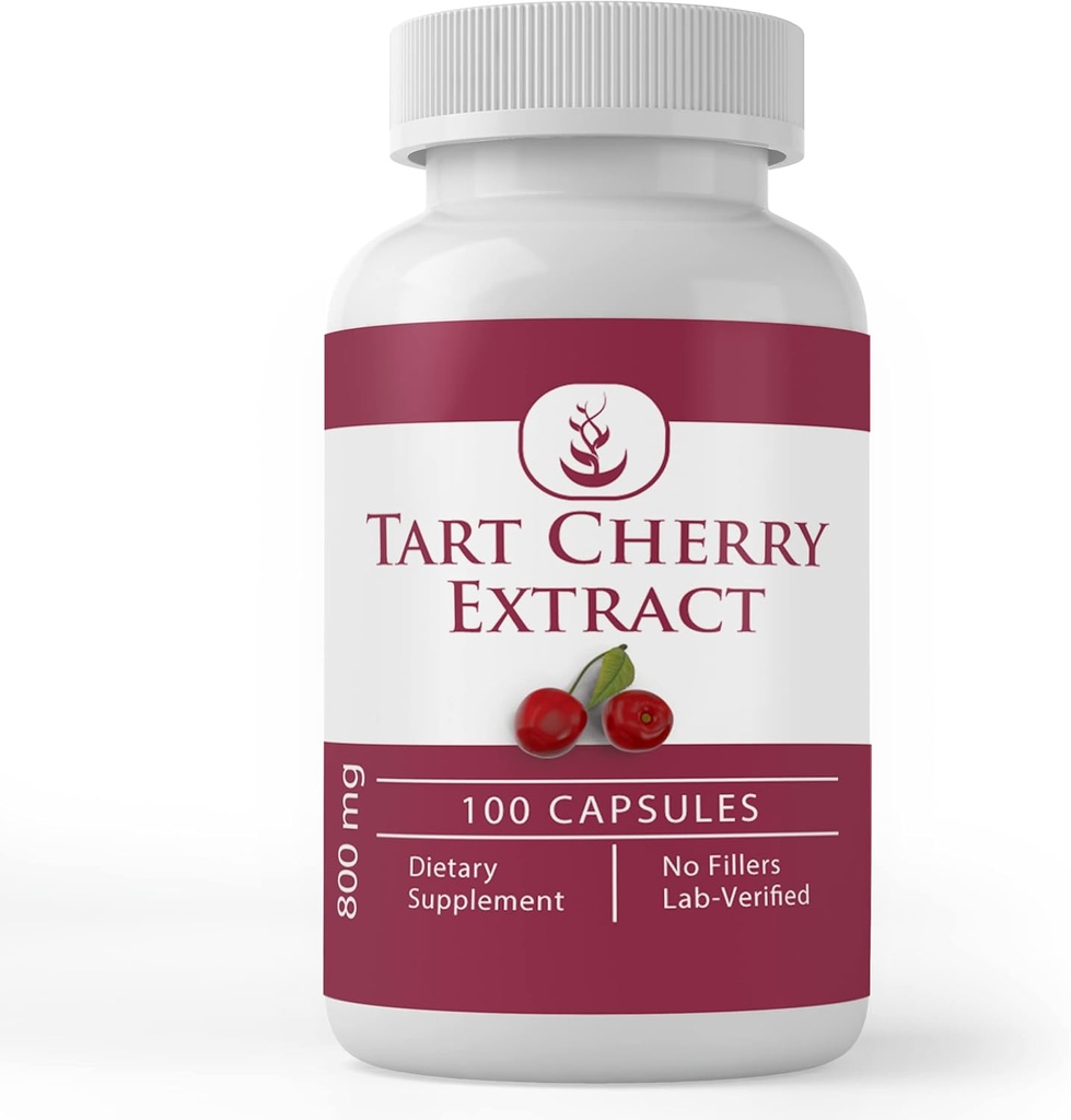 PURE ORIGINAL INGREDIENTS Tart Cherry Extract (100 Capsules) Her zaman Pure, No Wordss Or Fillers, Lab TY