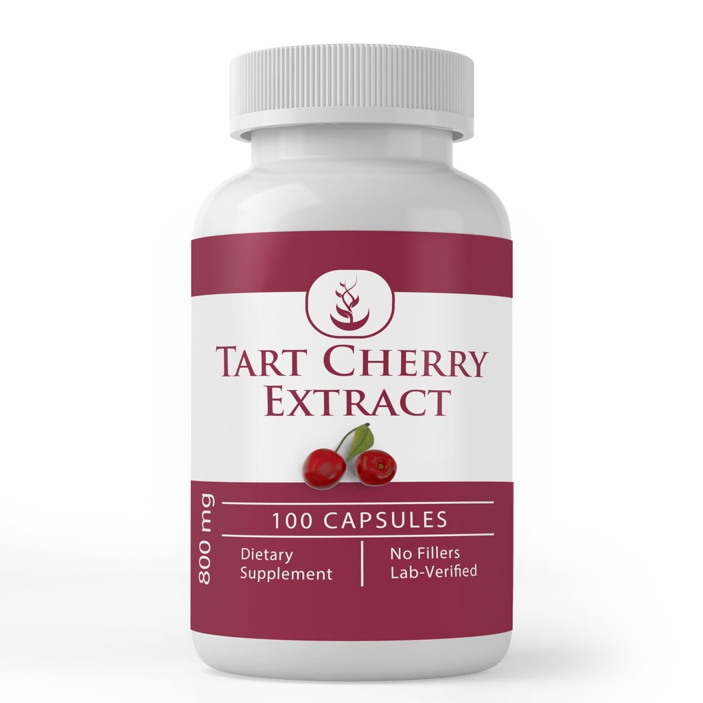 PURE ORIGINAL INGREDIENTS Tart Cherry Extract (100 Capsules) Her zaman Pure, No Wordss Or Fillers, Lab TY