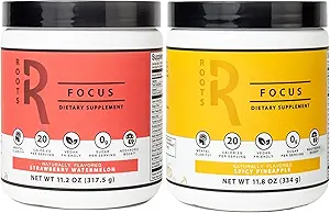 Διατροφή Ασημένιο Αστέρι, Roots Focus Nootropic Brain Supplement - Φράουλα Καρπούζι & Πικάντικη Ανανάς- Lion's Mane, Cordyceps, & Reishi Λειτουργικά Μανιτάρια + Extended-Release Caffeine, 100 Υπηρεσίες