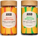 JUGO Beauty + Energy Gummies Bundle – Κολλαγόνο, Βιοτίνη & Βιταμίνη B12 – Υποστηρίζει τα μαλλιά, το δέρμα, τα νύχια και τη φυσική ενέργεια – Plant-based & Gluten-free