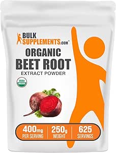 BulkSupplements.com Organik Arıt Köklü Toz - Arıt Kök Toz, Nitrik Çimento Tamam - Vegan & Gluten Free, 400 mg per Service, 250g (8.8 oz) (Pazar 1)