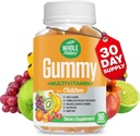 Παιδική Gummy Multivitamin - Πλήρης Καθημερινή Απαραίτητα Παιδικές Βιταμίνες και Ορυκτά για τη συνολική ευεξία, 90 Gummies. Γεύση φρούτων, χωρίς τεχνητή ζάχαρη, γαλακτοκομικά και χωρίς γλουτένη