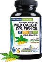 Vahşi Caught Omega-3 DPA Fish Oil - 2900 mg with More DPA, EPA & DHA - 90 Soft Gels - Triple Strength Burp-Free