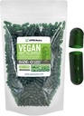 XPRS Nutra Boyutu 0 Boş Kapsüller - 1000 Kont Boş Vegan Capsules - Vejetaryen Pills for DIY Sebze Kapsülü - Veggie Pill Caps (Forest Green)