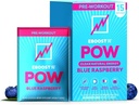 EBOOST POW Φυσική προ προπόνησης σε σκόνη - 15 πακέτα, μπλε σμέουρο - Preworkout Energy Booster Γυμναστήριο συμπλήρωμα ποτό Mix για άνδρες και γυναίκες - Απόδοση, κοινή υποστήριξη κινητικότητας - Χωρίς γλουτένη