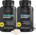 Livingood καθημερινή Thyroid υποστήριξη Bundle - πλήρες συμπλήρωμα Thyroid Plus Adrenal και Cortisol υποστήριξη