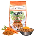Olewo Original Carrots for Dogs – Perfect Poop için Fiber, Dehidratd Dog Food Toppers for Picky Eaters, Natural Skin & Coat Support, Multivitamin, Probiyotiks for Digestive & Gut Health, 1 lb