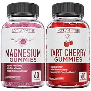Διατροφή Ατλαντίδα 60 ταρτάκια Cherry Gummies + 60 Μαγνήσιο Citrate Gummies
