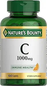 Nature's Bounty Vitamin C 1000 mg Immune Health Caplets 100 ea ( Pack of 6)