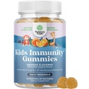 Çocuklar için Immunity Support Gummies - Lezzetli Vitamin C ile çinko ve Echinacea Immune ATM Gummies for Kids - Vegan Gluten Free and Gelatin Free Chewable Gummy Supplement for Children