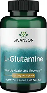Swanson Amino Asit L-Glutamine 500 Milligram 100 Capsules