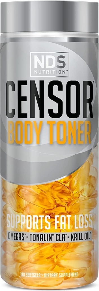 Censor - CLA, Fish Oil, Safflower ve Omega 3-6-9 Mix - Geliştirilmiş Enerji, Metabolism ve Sağlık için Diyet Supplement - 180 Softgels