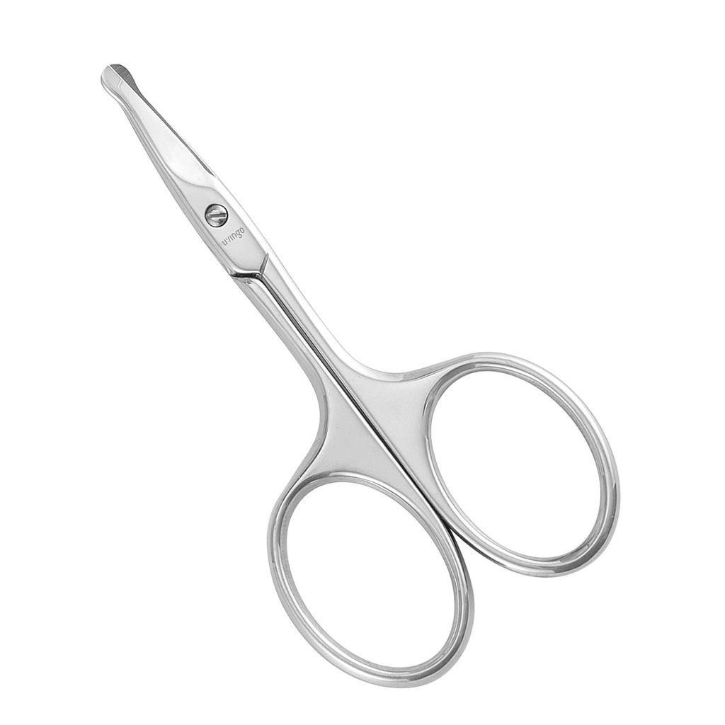 LIVINGO 3.75" Rounded Curved Nose Hair Scissors, Premium paslanmaz Çelik Güvenlik Küçük Bıçaklar Manicure Cuticle Trimming Face Hair, Eyebrow, Kuru Skin Skin
