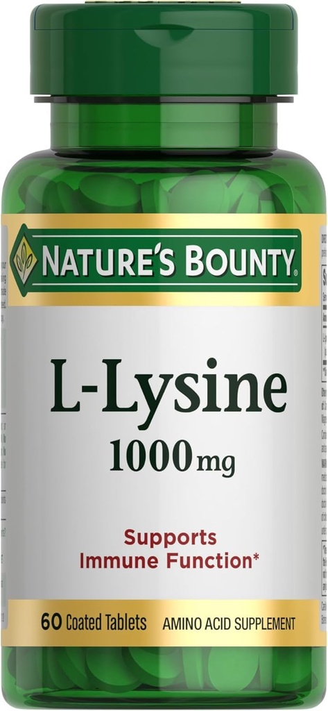 Nature's Bounty L-Lysine, 1000 mg, 60 Tablet