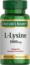 Nature's Bounty L-Lysine, 1000 mg, 60 Tablet
