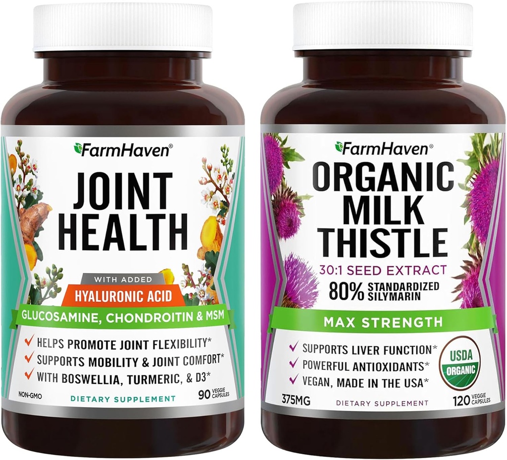 Farm Haven USDA Organik Süt Butle ve Glucosamine Chondroitin