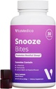 VitaMedica Snooze Sleep Gummies - Melatonin-Free, Zero Grogginess - L-Theanine, Chamomile, Passionflower & Lemon Balm - Sleep Aid Gummies for Yetişkinler - 30 Count