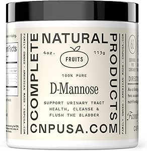 Pure D-Mannose Toz Supplement - D-Mannose 4oz (113g) Yaklaşık 60 UTI, Natural Bladder ve Urinary Tract Health
