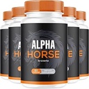 (5 Pack) Άλφα άλογο, Άλφα χάπια άλογο για τους άνδρες, Alpha κάψουλες άλογο, Alpha συμπλήρωμα αλόγου, Alpha Horse βιταμίνη όλα φυσικό Premium Formula, Alpha Horse συμπλήρωμα υποστήριξης, 300 κάψουλες για 5 μήνες