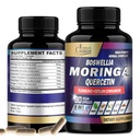 Βιολογικό Cadane Moringa Leaf με Turmeric, Boswellia, Quercetin, Ceylon Cinnamon, Holy Basil, Ginger, και Black Pepper - 8in1 Συμπληρώματα - 90 Κάψουλες Veggie για 3-Month Supply