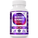 Magnezyum Glycinate B6 Research Proven to improve Abxia, 1350 mg Full Chelated - Destekler Uyku, Stres Yardımı, Enerji, Kas Cramps - Gluten Free, NonGMO, 180 Vegan Capsules