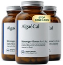 ALGAECAL - Bitki Temelli Kalsiyum Supplement with Vitamin D3 (1000 IU) for Bone Strength, Contains 13 Minerals Supporting Bone Health, Organicuba (750 mg) for Women & Men, 90 Caps, 3 Ay Supply