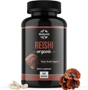 Organik Reishi Mushroom Capsules Supplement | Non-GMO & Allergen-Free | 90 Capsules (1-Month Supply)