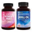 BioEmblem Antarktika Krill Oil Supplement ve Women's Multivitamin