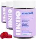 O Positiv MENO Gummies for Menopause, 30 Servings (Pack of 3) - Hormone-free Συμπληρώματα για τις γυναίκες με Black Cohosh & Ashwagandha KSM-66 - Βοηθά Alleviate Hot Flashs, Night Sweats, & Mood Swings