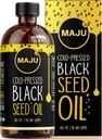 MAJU's Black Seed Oil 16oz: 3X Thymoquinone, Cold Pressed, %100 Türk Siyah Cumin Nigella Sativa Tohum Yağı (Better Than Organic), Non-GMO,% 100 Liquid Pure Blackseed Oil, Glass Şişe Şişe Şişe