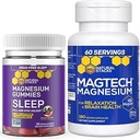 Doğal Stacks Magtech Magnezyum + Sleep Citrate Gummies Sche - 4 Magnezyum Formları - Destekler Rahatlama ve Beyin Sağlığı * - 210 Adet